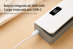Mini Selladora Térmica Recargable USB-C · Sella y Abre Bolsas